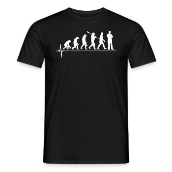 Doctor Evolution Gift - Men's T-Shirt - black - Front - AI Model Male 178 light (178cm)