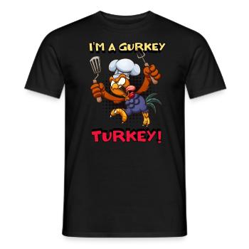 Je suis Gurkey Turkey Chef Kids - T-shirt homme - noir - Devant - AI Model Male 178 light (178cm)