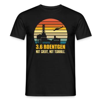 Citation de Tchernobyl - T-shirt homme - noir - Devant - AI Model Male 178 light (178cm)