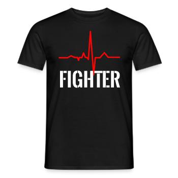 combattant - T-shirt homme - noir - Devant - AI Model Male 178 light (178cm)