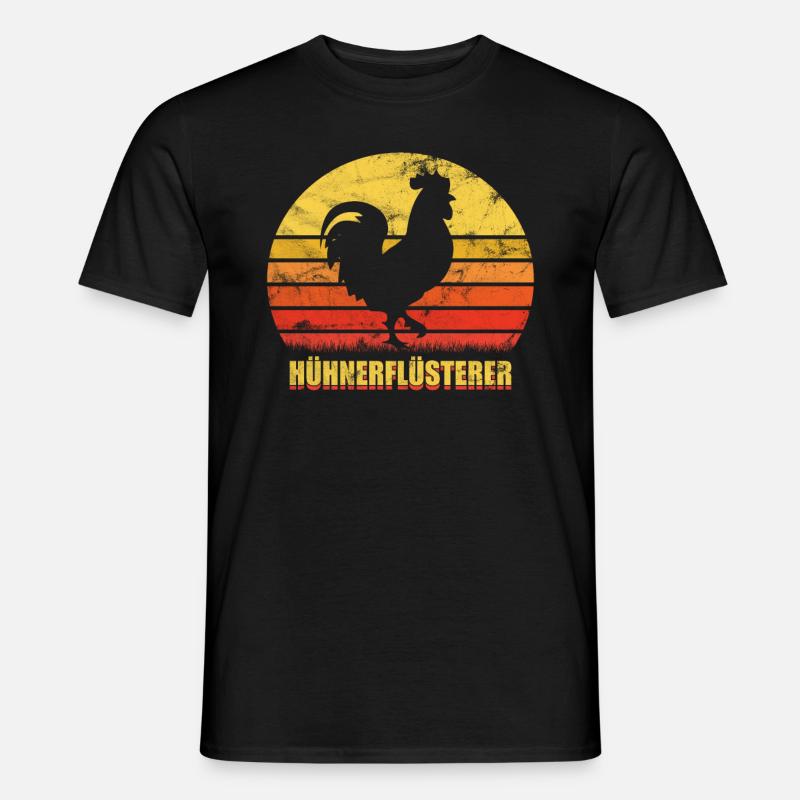Huhn Hühnerflüsterer - Männer T-Shirt - Schwarz