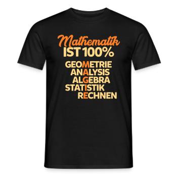 Mathematik - Männer T-Shirt - Schwarz - Vorne - AI Model Male 178 light (178cm)