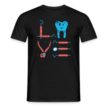Dentist Dentistry Gift Idea - Men's T-Shirt - black - Front - AI Model Male 178 light (178cm)