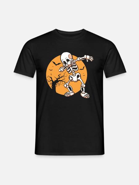 Halloween skeleton - Men's T-Shirt - black