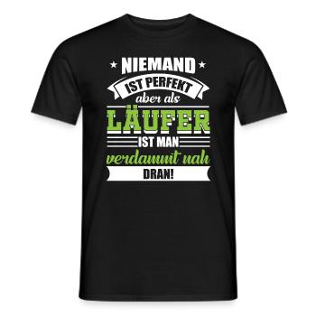 Cadeau de coureur de jogging - T-shirt homme - noir - Devant - AI Model Male 178 light (178cm)