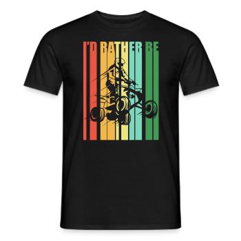 ATV Quad ATV Retro - Men's T-Shirt - black - Front - AI Model Male 178 light (178cm)