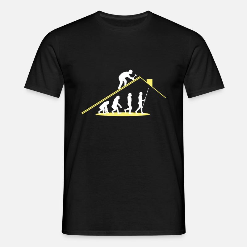 Ouvrier Evolution Couvreur - T-shirt Homme - noir