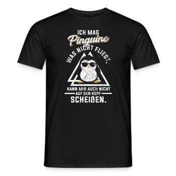 Cadeau de pingouin - T-shirt homme - noir - Devant - AI Model Male 178 light (178cm)