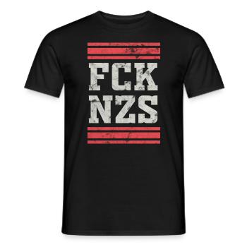 Contre les nazis - T-shirt homme - noir - Devant - AI Model Male 178 light (178cm)