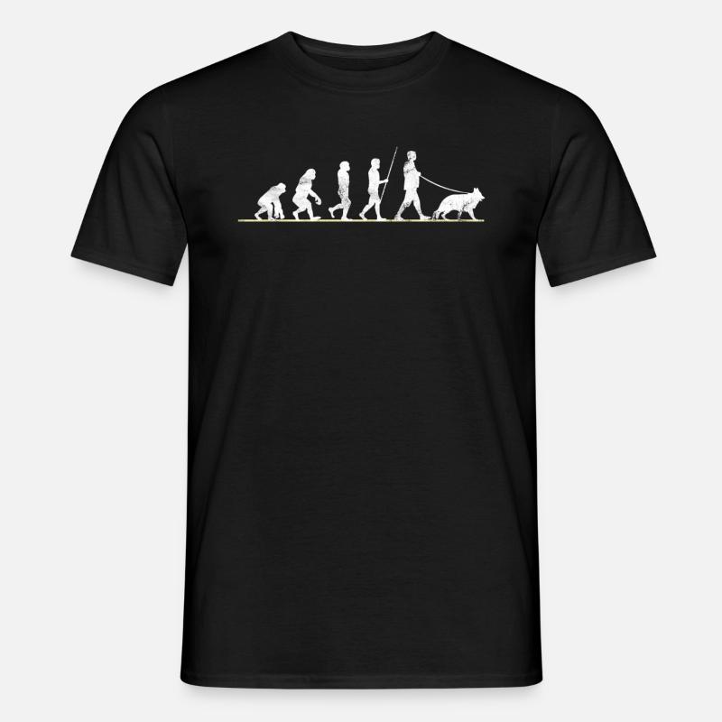 Deutscher Schäferhund Evolution - Männer T-Shirt - Schwarz