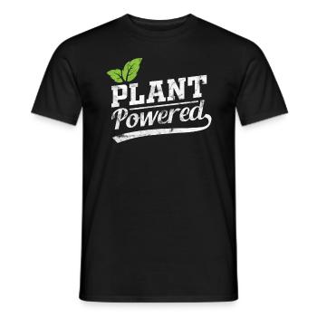 Vegan - Men's T-Shirt - black - Front - AI Model Male 178 light (178cm)