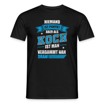 Koch - Lustiger Spruch - Männer T-Shirt - Schwarz - Vorne - AI Model Male 178 light (178cm)