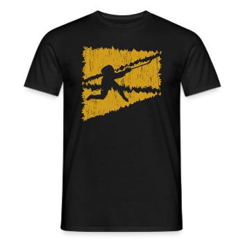 Eishockey - Männer T-Shirt - Schwarz - Vorne - AI Model Male 178 light (178cm)
