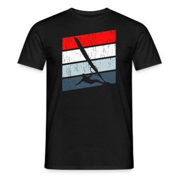 Windsurfen Surfen Liebhaber - Männer T-Shirt - Schwarz - Vorne - AI Model Male 178 light (178cm)