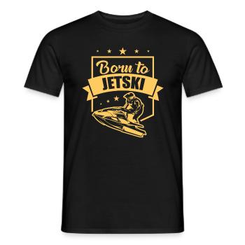 Jet Ski - Born to Jet Ski - Men's T-Shirt - black - Front - AI Model Male 178 light (178cm)