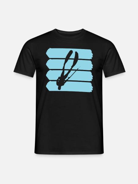 Spearfishing divers - Men's T-Shirt - black