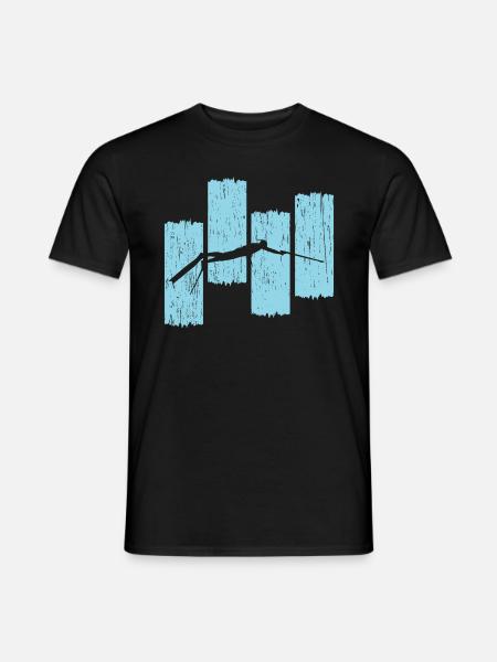 Spearfishing Ocean Gift - Men's T-Shirt - black