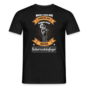 Schornsteinfeger - Witziger Spruch - Männer T-Shirt - Schwarz - Vorne - AI Model Male 178 light (178cm)