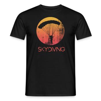 parachutisme parachutisme parachutisme - T-shirt homme - noir - Devant - AI Model Male 178 light (178cm)