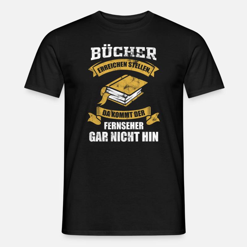 Lesen - Männer T-Shirt - Schwarz