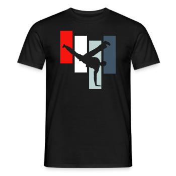 Capoeira - Men's T-Shirt - black - Front - AI Model Male 178 light (178cm)