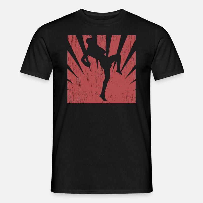 Kickboxen - Männer T-Shirt - Schwarz