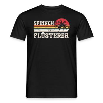 Spinne - Spinnen Flüsterer - Männer T-Shirt - Schwarz - Vorne - AI Model Male 178 light (178cm)