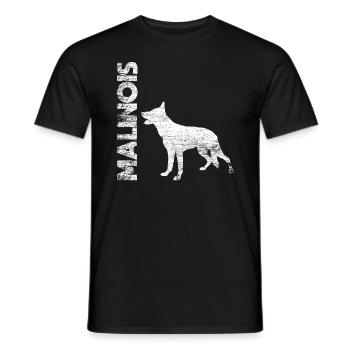 Belgian Malinois - Men's T-Shirt - black - Front - AI Model Male 178 light (178cm)