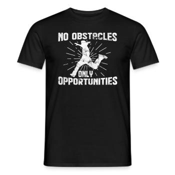 Parkour Parkour runner hobby - Men's T-Shirt - black - Front - AI Model Male 178 light (178cm)