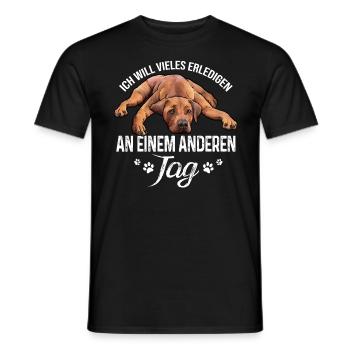 Rhodesian Ridgeback - Männer T-Shirt - Schwarz - Vorne - AI Model Male 178 light (178cm)