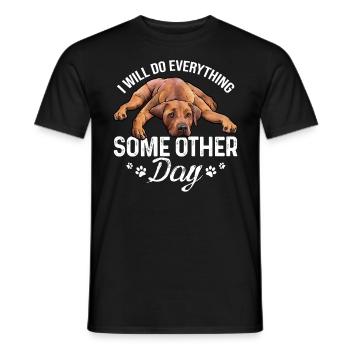 Rhodesian Ridgeback - Men's T-Shirt - black - Front - AI Model Male 178 light (178cm)