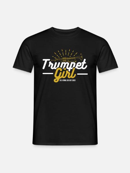 Trompete - Männer T-Shirt - Schwarz