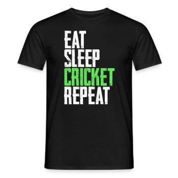 Cricket Cricketspieler - Männer T-Shirt - Schwarz - Vorne - AI Model Male 178 light (178cm)