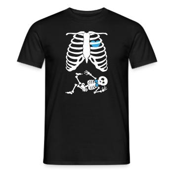Halloween Design for Skeleton Baby Lovers - Men's T-Shirt - black - Front - AI Model Male 178 light (178cm)