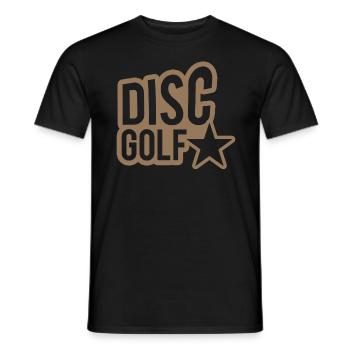 discgolf - Männer T-Shirt - Schwarz - Vorne - AI Model Male 178 light (178cm)