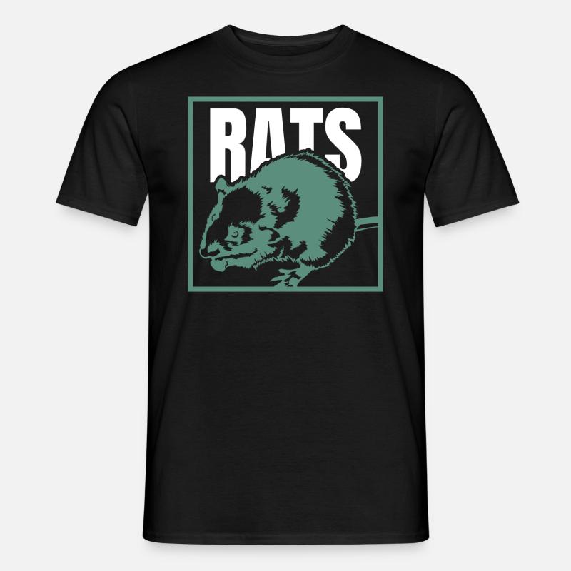 Ratte - Männer T-Shirt - Schwarz