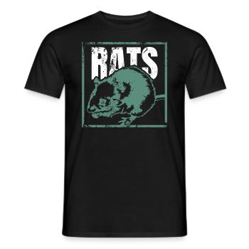 Ratte - Männer T-Shirt - Schwarz - Vorne - AI Model Male 178 light (178cm)
