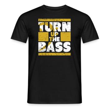 Musik Bass - Männer T-Shirt - Schwarz - Vorne - AI Model Male 178 light (178cm)