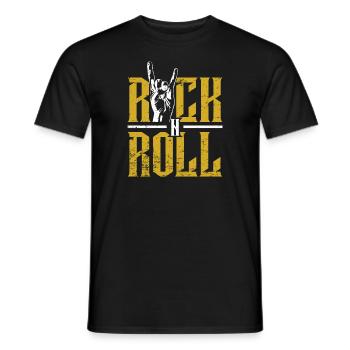 Rock N Roll Musik - Männer T-Shirt - Schwarz - Vorne - AI Model Male 178 light (178cm)