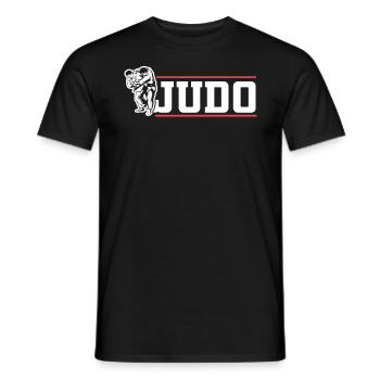 Judo Kämpfer Kampfkunst - Männer T-Shirt - Schwarz - Vorne - AI Model Male 178 light (178cm)