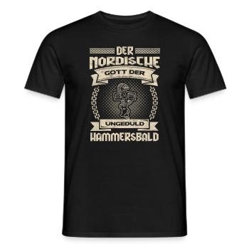 Wikinger Norden Geschenkidee - Männer T-Shirt - Schwarz - Vorne - AI Model Male 178 light (178cm)
