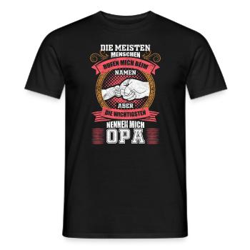Opa Spruch Lustig Weihnachten Geschenk - Männer T-Shirt - Schwarz - Vorne - AI Model Male 178 light (178cm)