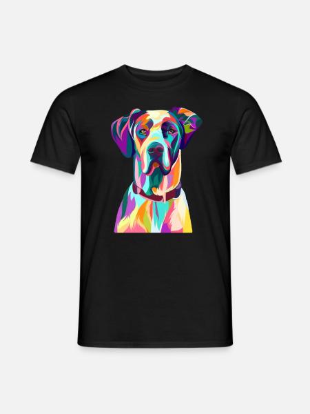 Great Dane Dog - Men's T-Shirt - black