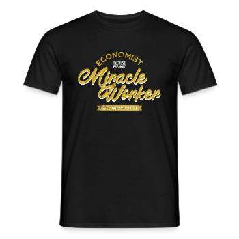 economist - Men's T-Shirt - black - Front - AI Model Male 178 light (178cm)