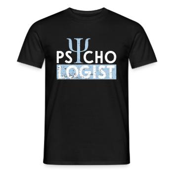 Psychologue - T-shirt homme - noir - Devant - AI Model Male 178 light (178cm)