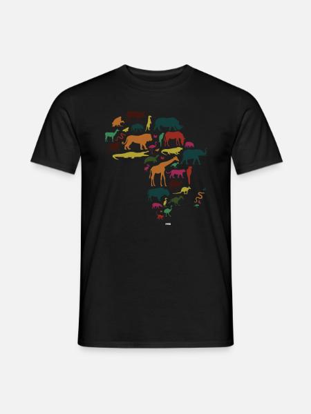 African Design for African Animal Lovers - Men's T-Shirt - black