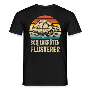 Schildkröten Flüsterer - Männer T-Shirt - Schwarz - Vorne - AI Model Male 178 light (178cm)