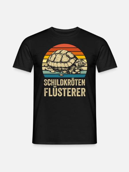 Schildkröten Flüsterer - Männer T-Shirt - Schwarz