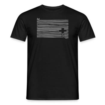 Matthieu 7 7 Conception chrétienne - T-shirt homme - noir - Devant - AI Model Male 178 light (178cm)