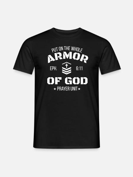 Prayer Unit Christian Design - Men's T-Shirt - black